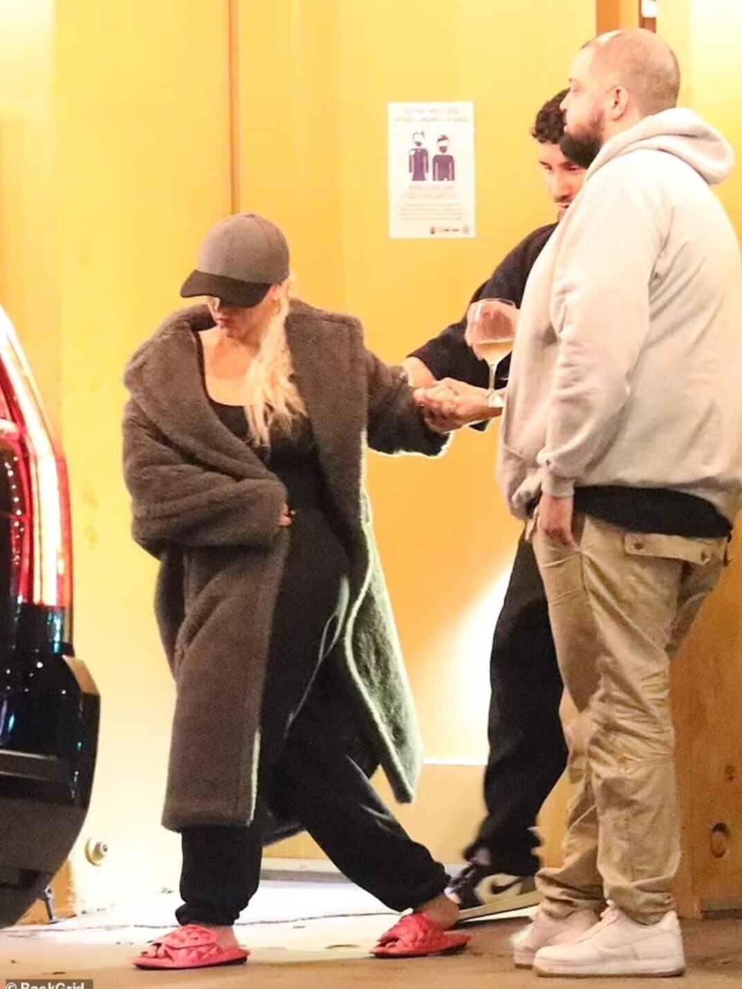 Christina Aguilera at Osteria Mozza in Los Angeles on Dec 3